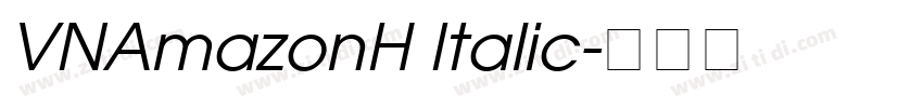 VNAmazonH Italic字体转换